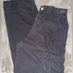 Bershka Adjustable Waist Straight Leg Cargo Pant